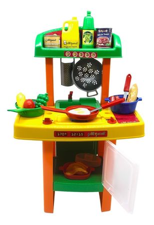 Cocina De Juguete Infantil Con Horno Accesorios Niñas Niños