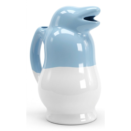 JARRA PINGUINO 500 ML  BLANCO/CELESTE LAPOR