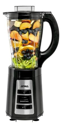 Licuadora De Vaso Atma Smartmix Vidrio 550w Negro Lv24B2Ap
