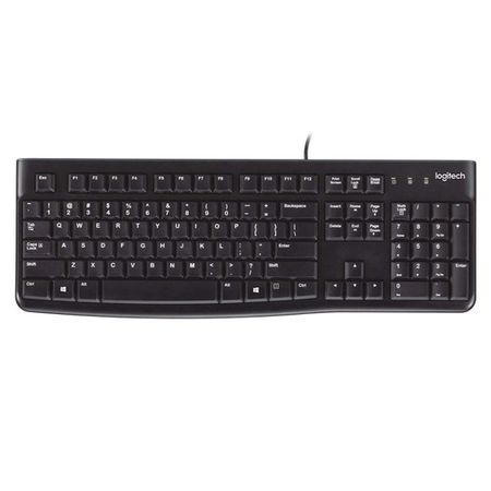 Teclado con Cable Logitech K120 Negro