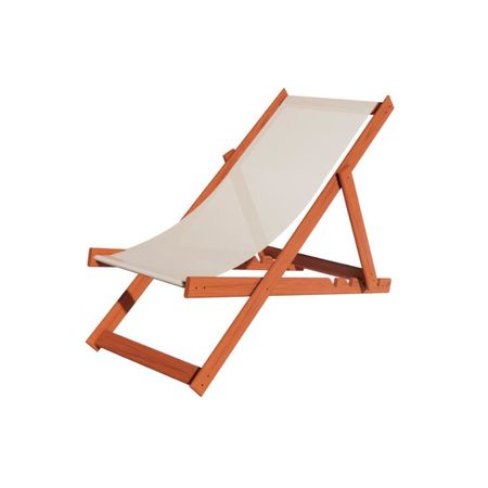 REPOSERA DE PLAYA EMC CON PATAS DE MADERA NATURAL (ECOPLAYA)