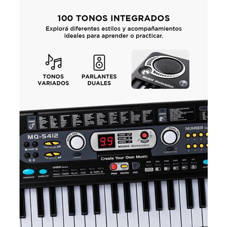 Teclado Musical Gadnic Órgano 54 Teclas