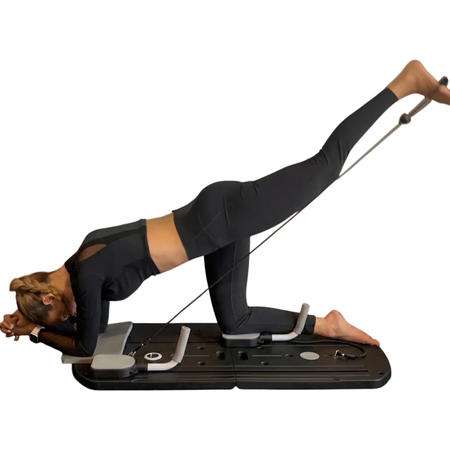 Tabla Pilates Reformer Plegable Gym Maquina Casa Alpina Negro