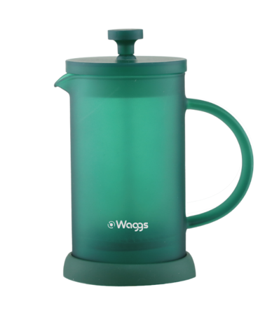 Cafetera Prensa Francesa De Vidrio Borosilicato Waggs 600ml Verde