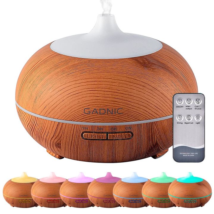 Difusor Gadnic Plus Humidificador Ultrasónico 300ml 20hs 7 Colores - Vista 1