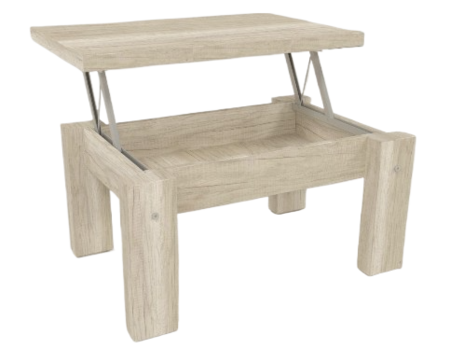 Mesa Ratona Elevable Living Doppia 7163 Maciza Helsinki
