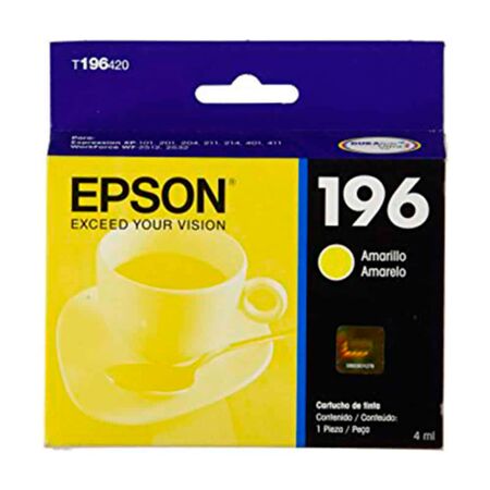 Cartucho de Tinta Epson 196 Amarillo T196420-AL
