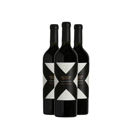 Vino Tinto Mosquita Muerta Blend De Tintas Caja x 3
