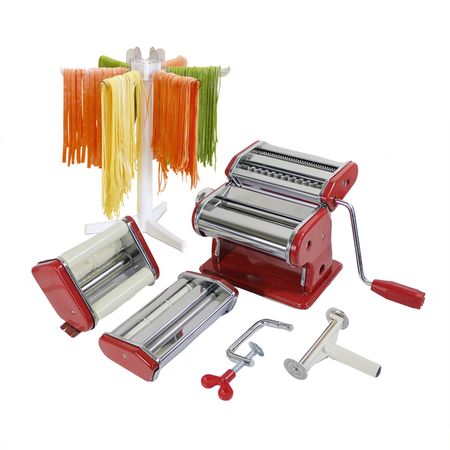 Maquina Fabrica De Pastas Incanto Modelo 5 En 1 Rojo