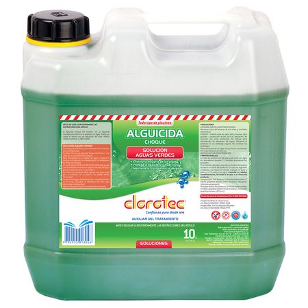 Alguicida Liquido Choque Piletas 10lts Clorotec