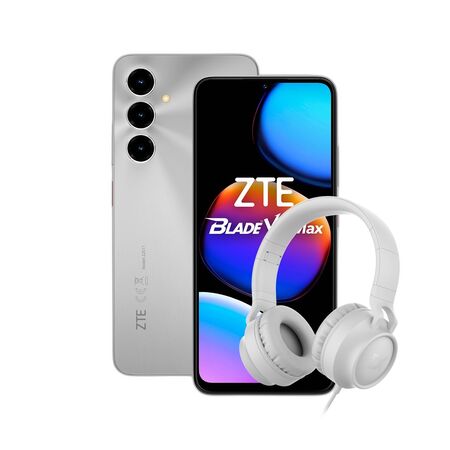 Combo ZTE V80 Max 4+256GB Silver + Auriculares Dekkin Vincha USB-C
