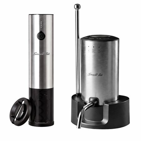Combo Smart-Tek Sacacorcho y Dispenser de Vino Eléctrico