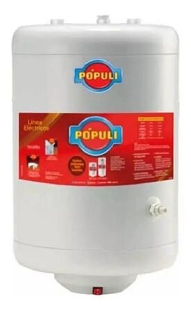 Termotanque Populi 53lts Electrico Carga Superior Tpop70s053