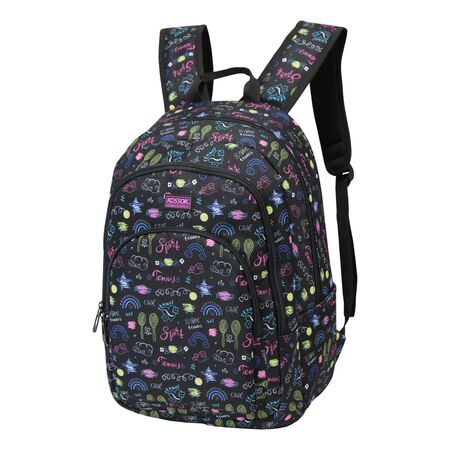 Mochila Kossok Love Escolar Reforzada Premium Multicolor Liso