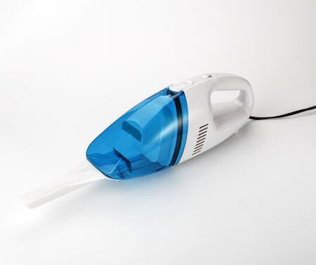 Aspiradora De Auto 12V 60W Azul Y Blanca