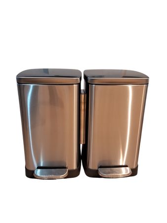 Cesto de Basura con Pedal Ezego Acero Inox 40L RM252