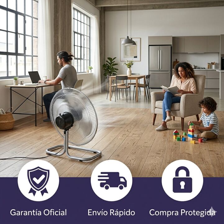 Ventilador Peabody Pe-vp150 20 Pulgadas 130w 3 Velocidades - Vista 7
