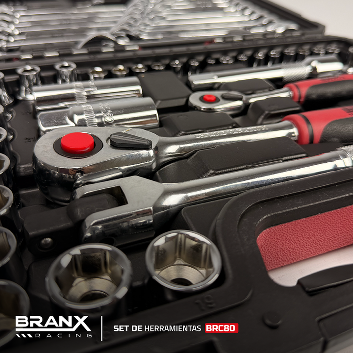 Set Juego De Herramientas Tubos 80 Piezas Branx Racing Crv BCR80 - Vista 8