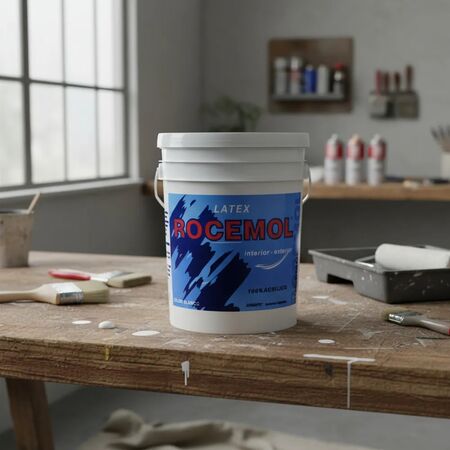Pintura Impermeabilizante Rocemol Latex Interior Exterior 20 Lts