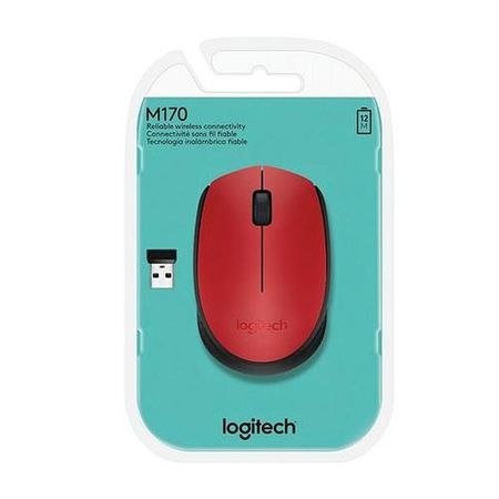 Mouse Logitech M170 Wireless Rojo