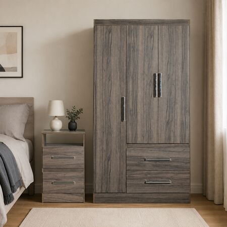 Combo para Dormitorio Placard y Mesa de Luz Reforzados Maximo Fortaleza Dakota