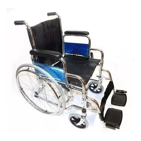 Silla De Ruedas Plegable Desmontable Cromada Gran Calidad