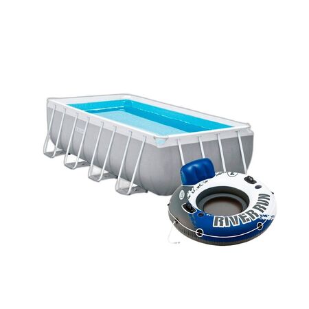 Combo Pileta Estructural Intex 10874L + Colchoneta River Run 135cm