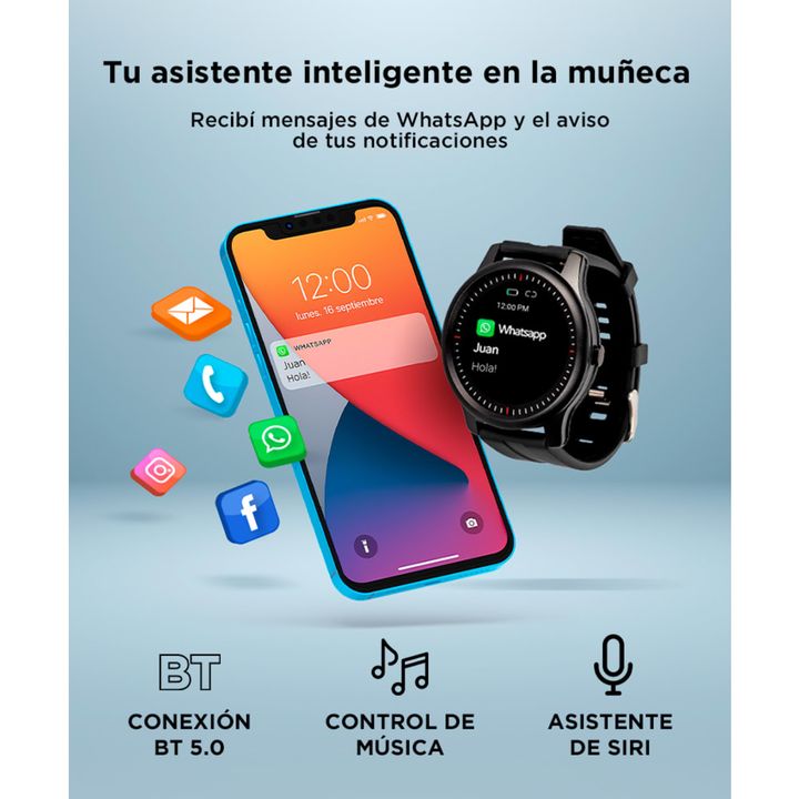 Smartwatch Gadnic SWTCH-207 Reloj Inteligente Pantalla Digital - Vista 4