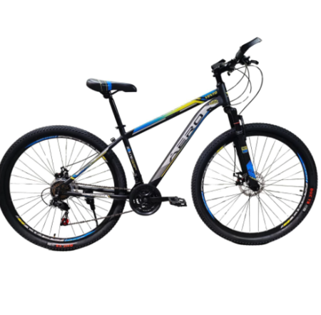 BICICLETA AERO BIKE – MODELO VENTORODADO 29 21 VELOCIDADES DISEÑO ITALIANO (NEGRO- AMARILLO)
