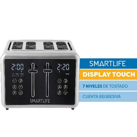 Tostadora Smartlife 4 Panes 1700W Sl-Tod1520