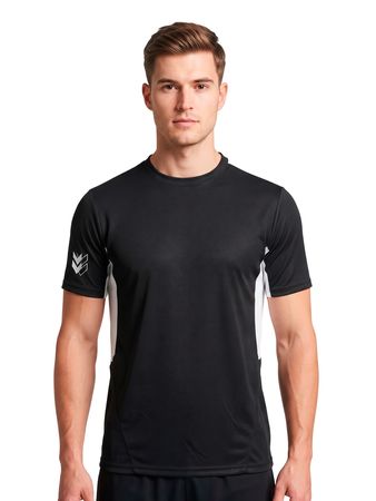 Remera Atomik Men Gain Hombre Training Negro