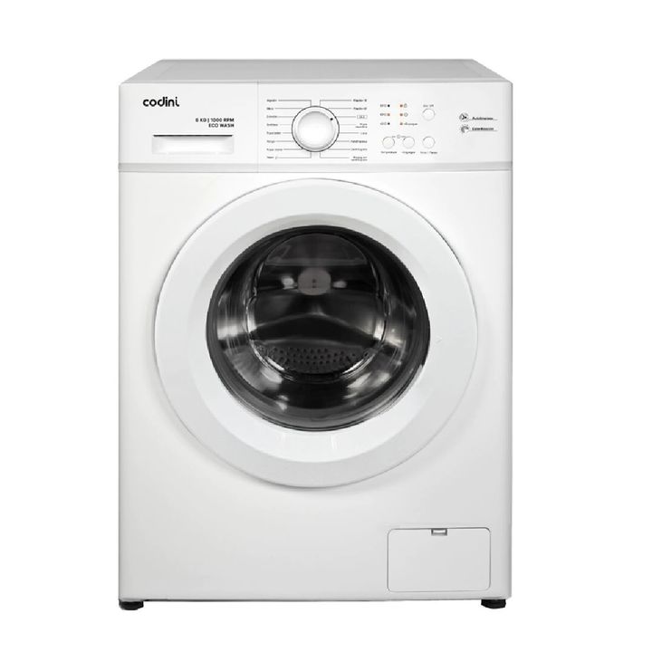 LAVARROPAS CODINI AIAFE6010B FRONTAL 6 KG 1000 RPM INVERTER BLANCO - Vista 1