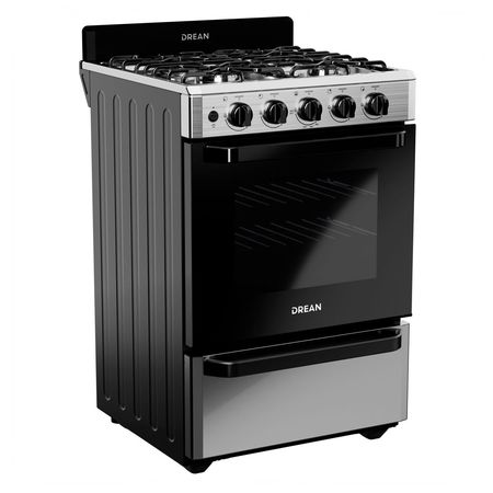 Cocina Drean Multigas 56cm Horno 74L Luz Encendido Inoxidable CD5603AI0-IX