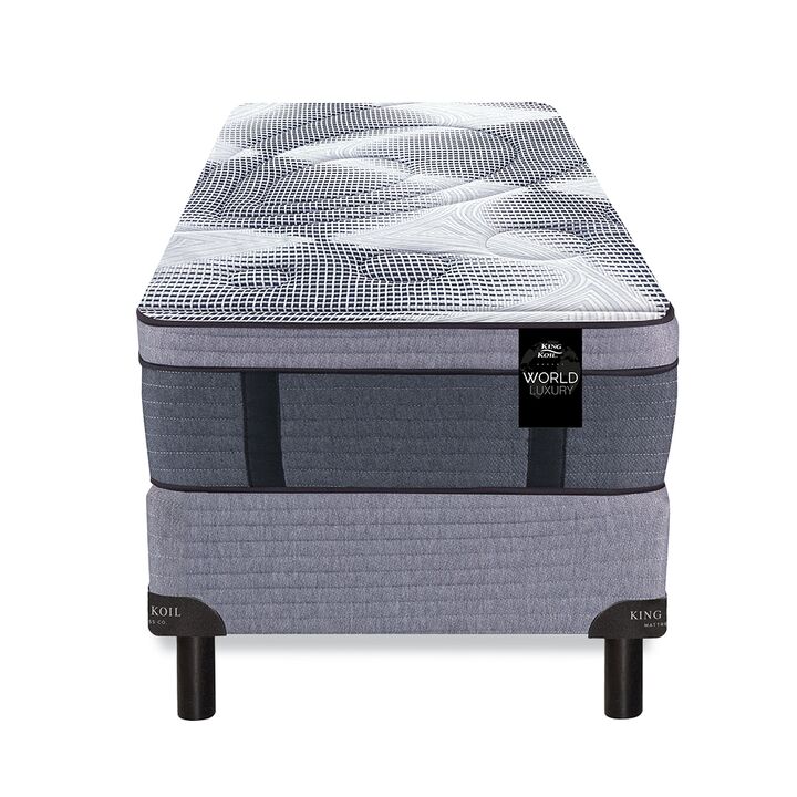 Colchon y Sommier King Koil 120 Luxury Pocket 1 Plaza 80x190 Resortes y Pillow Viscoelastico + Almohada de Regalo - Vista 8