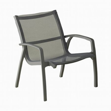 Silln de Exterior Kappa Gris PVC con Proteccin UV