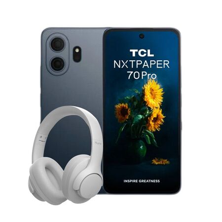 Combo TCL 70 Pro NXTPaper 5G 8+256GB Stellar Blue + Hune Over-ear Gris