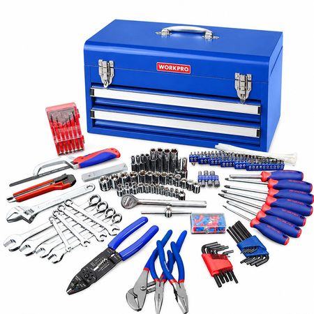 Set de herramientas mec?nicas 239 Pzs caja de metal WORKPRO