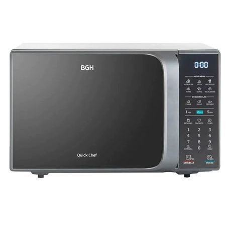 Horno Microondas BGH 20L Digital Eco Silver 700W B120DS20I