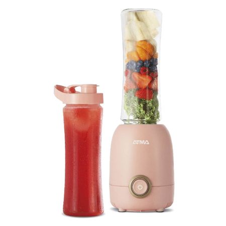 Licuadora personal Rosa con vaso transportable adicional Atma Essential Fit 350 W 600 ml LP8445PAP