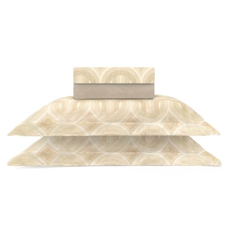 Juego de Sábanas de 150 hilos Casual Queen Hungría Baige