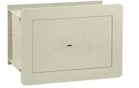 Cofre Tesoro Empotrar Roica Ranura Cerradura 20x30x18 Cm Beige