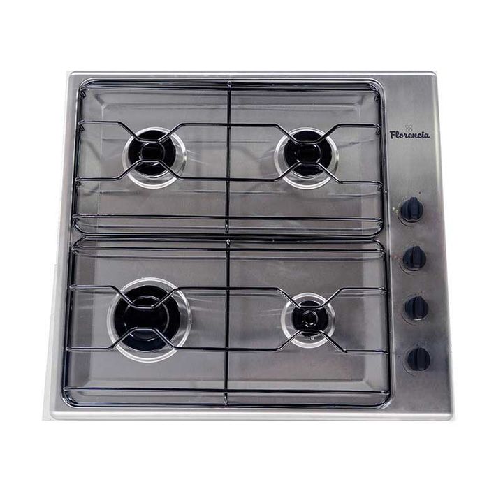 Anafe a Gas 4 Hornallas Florencia Flor 6738I Acero Inoxidable - Vista 2