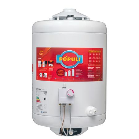 Termotanque A Gas L.populi 45 G.e - Conexion Superior Ecotermo Tpop8es045 