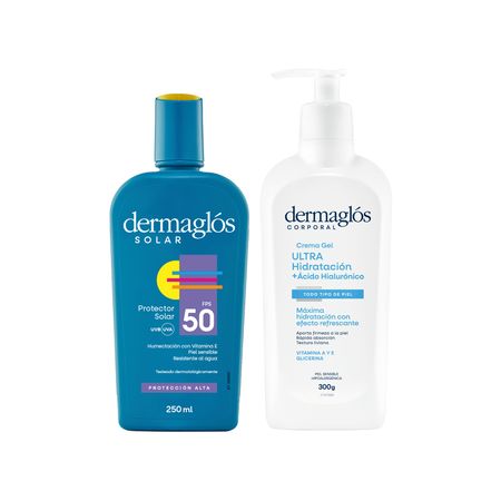 Dermaglos Set Solar Fps 50 + Emulsion Ultra Hidratante