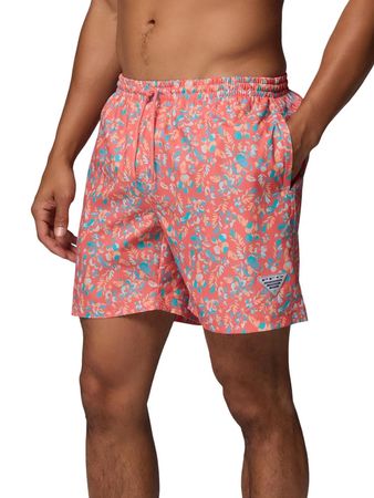 Short de Baño Columbia Rambler Printed Hombre Moda Naranja