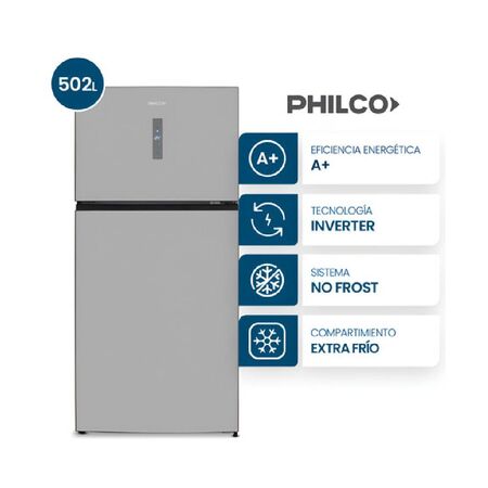 Heladera Philco Top Mount No Frost Inverter 502l Neta - Phnt504xi