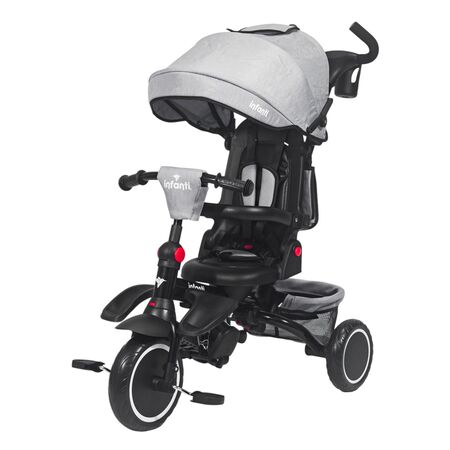 Triciclo multifuncional plegable Infanti JY-T08E gris