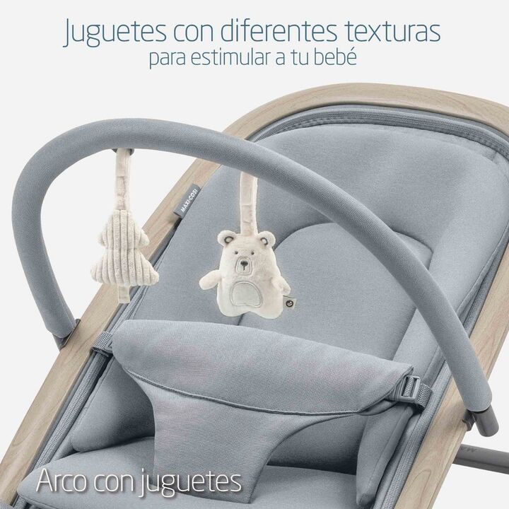 SILLA MECEDORA KORI 2 EN 1 BEYOND GREY ECO MAXI COSI - Vista 4