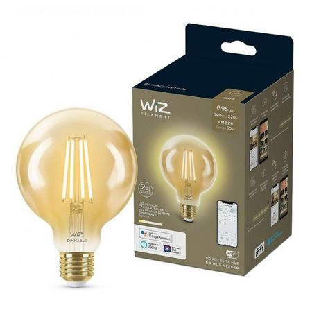 Lámpara Wiz LED Smart G95 E27 7W Amber TW