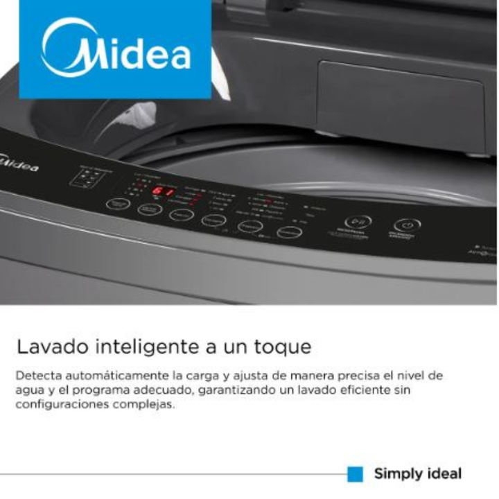 MIDEA LAVARROPAS C/SUPERIOR 7.5KG MLS-75GE04N SILVER - Vista 9